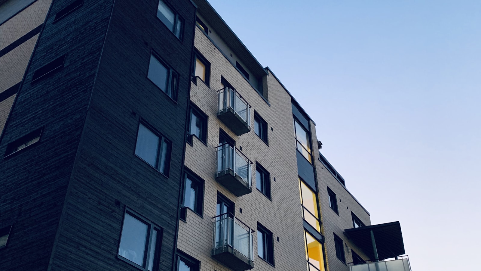 Modern building facade in Brooklyn